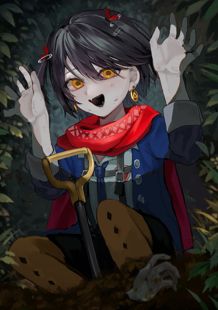 見つかっちゃった！
#まっしろキャンバス
#イラスト