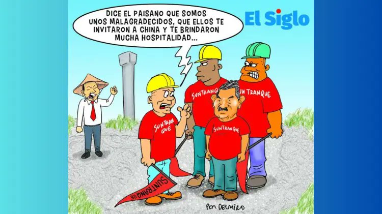 Jajajajaja...mensaje a revoltoso 2...Se comio mucho hampao y Chow mein cuando viajó a China Gratis...Caricatura de <a href="/delmiroquiroga/">Delmiro</a>