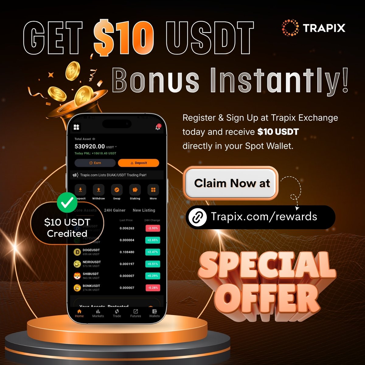 Trapix Exchange tweet media