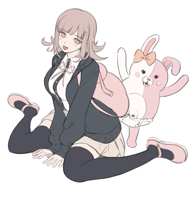 七海とモノミ らくがき