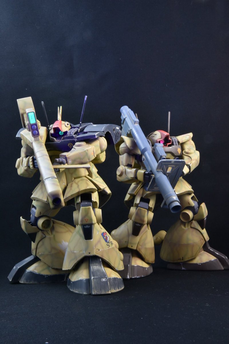 便乗します。可動を残すのが信条ですが、展示の時は、ほぼ武器なし素立ちです😅
 #私はこういう模型を作っています