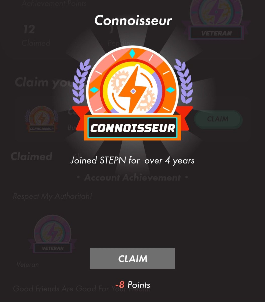 And that is done ! 🎂

4 years since i started using #STEPN daily, and became a M2E passionnate. It changed my life and my old bad habits are never coming back 🎉 <a href="/Stepnofficial/">STEPN GO</a>
