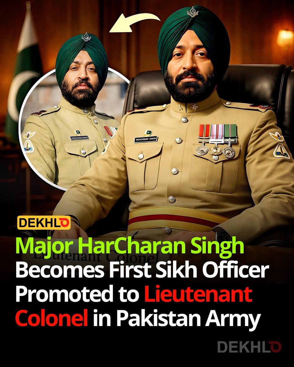 Lt Col Hercharan Singh has been promoted in the Pakistan Army, a proud achievement for the entire force, representing the dedication and unity of people from all backgrounds.

#LaCasaDeLosFamososCol3 #ラヴィット #DigitalBlackoutlran