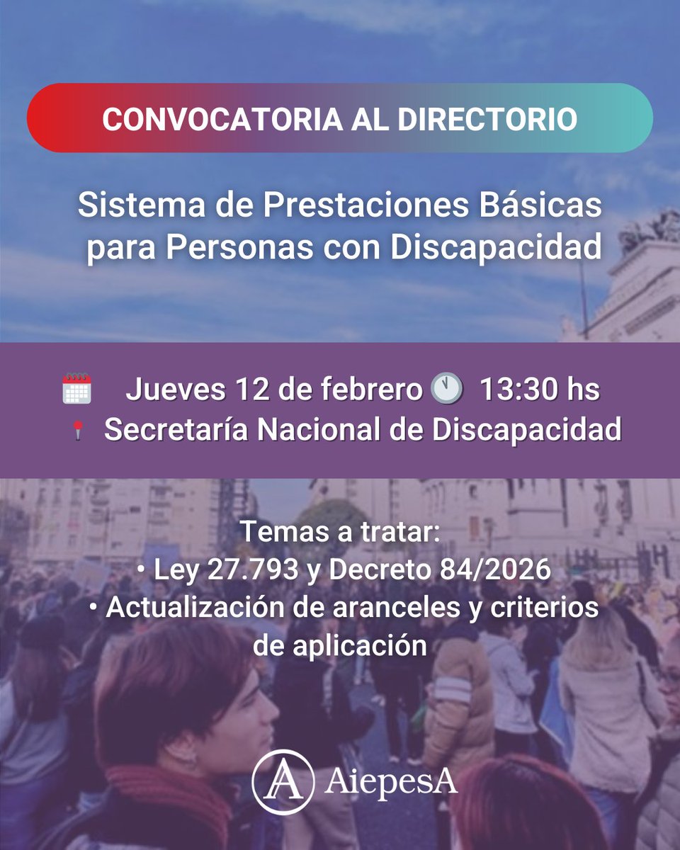 🔔 En el día de ayer, se realizó la convocatoria al Directorio del Sistema de Prestaciones Básicas