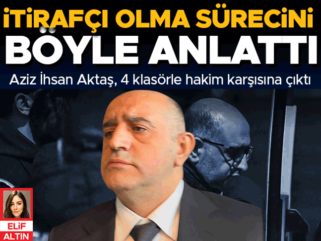 Aziz İhsan Aktaş, 4 klasörle hakim karşısına çıktı... İtirafçı olma sürecini böyle anlattı

<a href="/e_altn/">Elif Altın</a> haberi...

hurriyet.com.tr/gundem/aziz-ih…