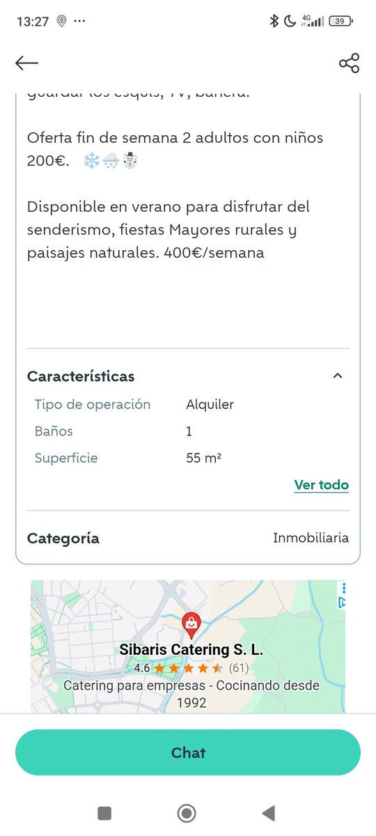 Uns 1600 eurets al mes nomes en verano per disfrutar de les fiestas mayores rurales per un pis de 55m².
Per ganes el llogaria un cap de setmana per cardar-hi foc. #Fllsde....