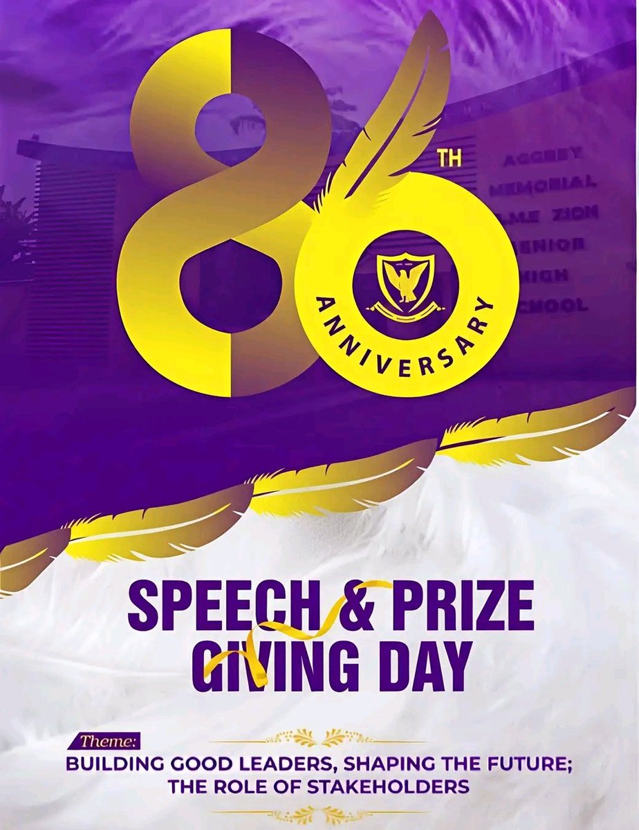 86 years of shaping minds and building leaders. 💜✨
Speech &amp; Prize Giving Day  a celebration of excellence, leadership, and the future we are building together.

<a href="/Aggrey/">Aggrey</a> Memorial 
#mificentral