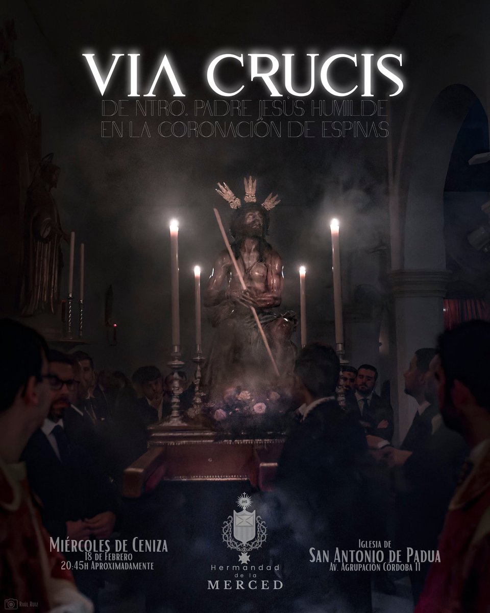 Hdad_Merced's tweet image. #𝑪𝑼𝑳𝑻𝑶𝑺 | Vía Crucis con la imagen de Ntro. Padre Jesús Humilde en la Coronación de Espinas

🎶 El acompañamiento musical correrá a cargo de la Capilla Musical Ad Finem Tecum
📷 Raúl Ruiz