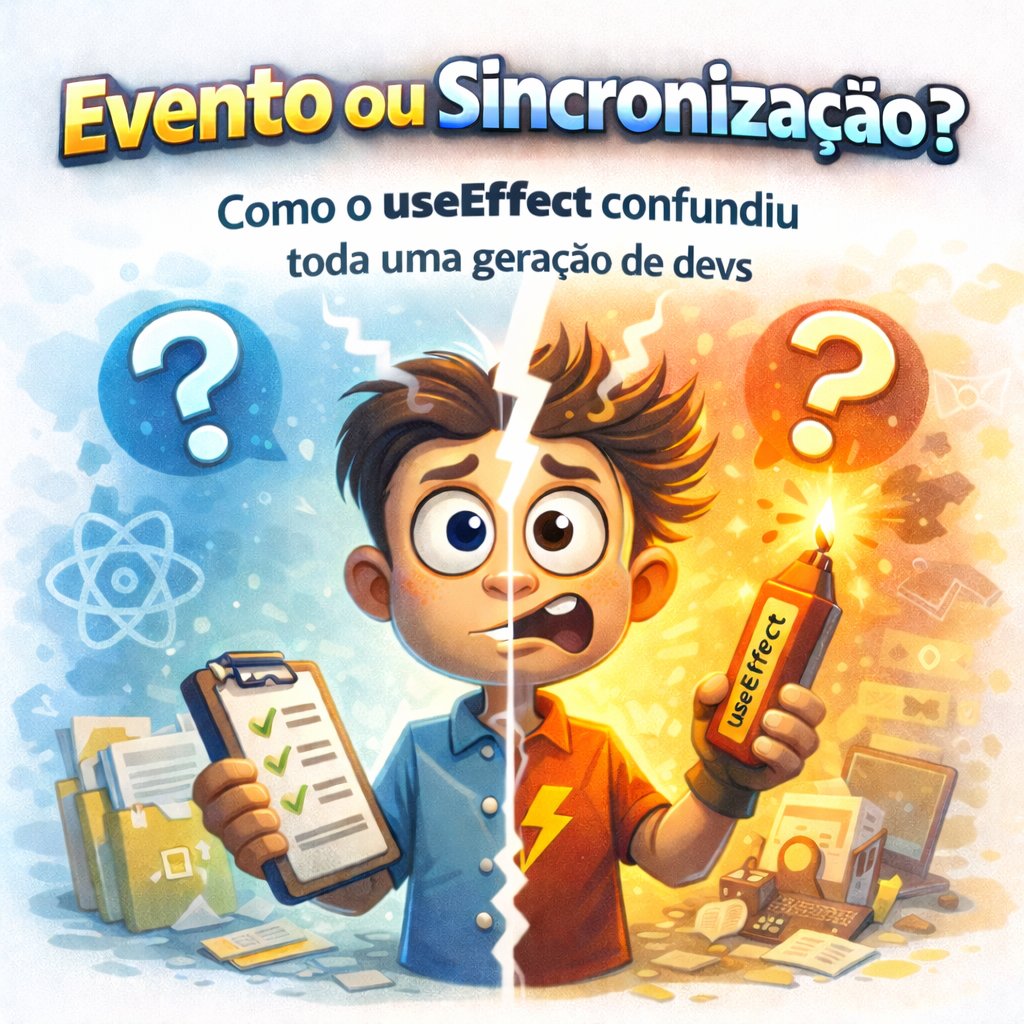 ⚛️ Event ou sync? Como useEffect confundiu a cabeça de numa geração de devs!

vc já usou o // 𝒆𝒔𝒍𝒊𝒏𝒕-𝒅𝒊𝒔𝒂𝒃𝒍𝒆-𝒏𝒆𝒙𝒕-𝒍𝒊𝒏𝒆 por causade um efeito que não devia rodar? 👇

bit.ly/4aokpYO

<a href="/sseraphini/">Sibelius Seraphini</a> <a href="/ChristoPy_/">Chris ➔ abacatepay.com</a> <a href="/BolhaDevs/">#bolhadev</a>  #bolhadev