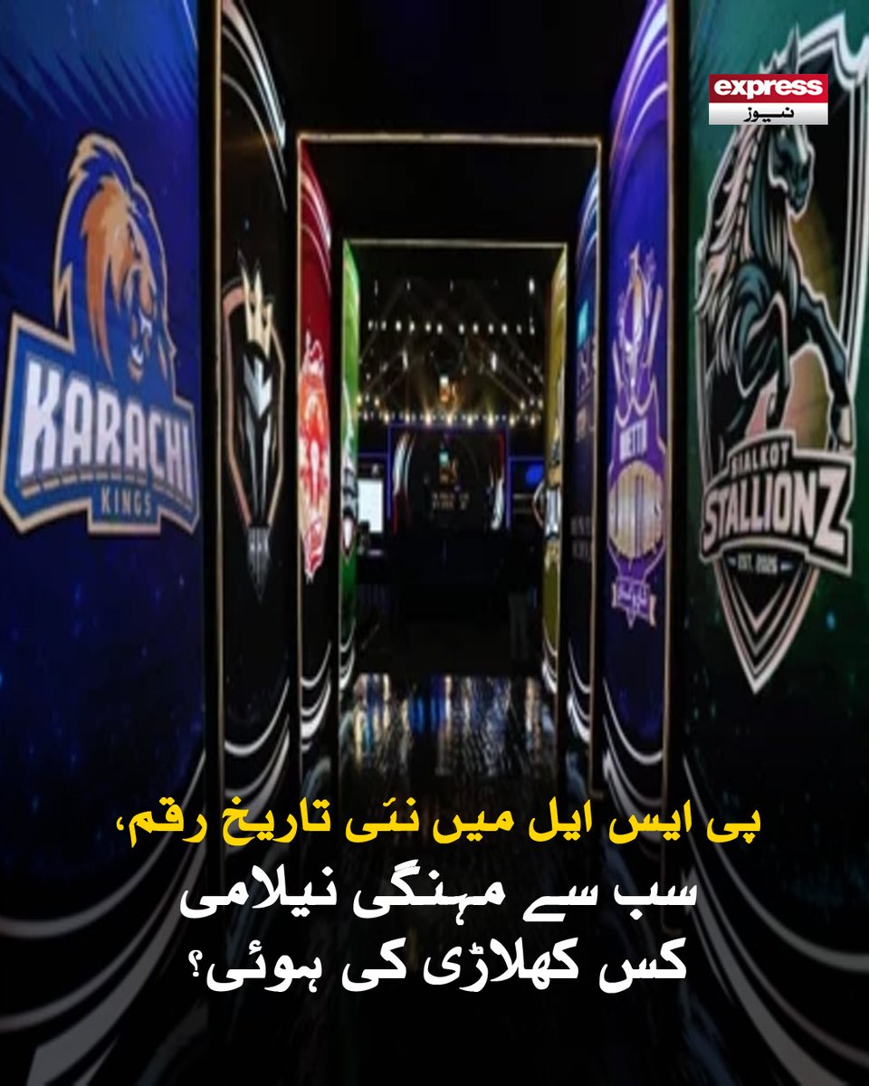 Roznama_Express's tweet photo. 8 کروڑ 65 لاکھ روپے میں فروخت ہونے والے اب تک کے سب سے مہنگے کھلاڑی کا نام سامنے آگیا

مزید پڑھیے: https://t.co/JjyrB0LnnY

#PSL #PlayerAuction #PCB #Cricket #ExpressNews https://t.co/aDAU5x6Yso
