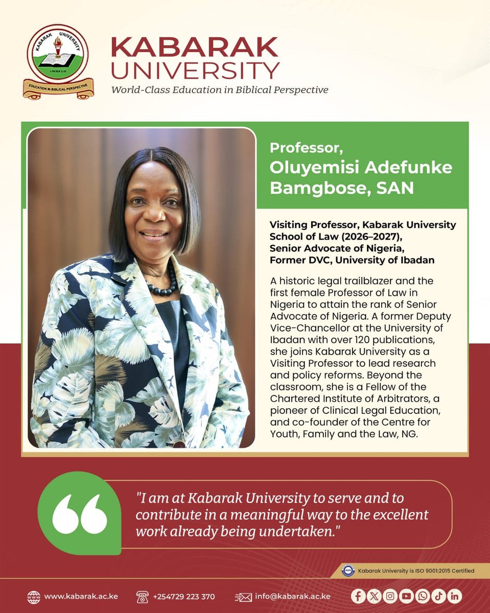 Kabarak Law School tweet media