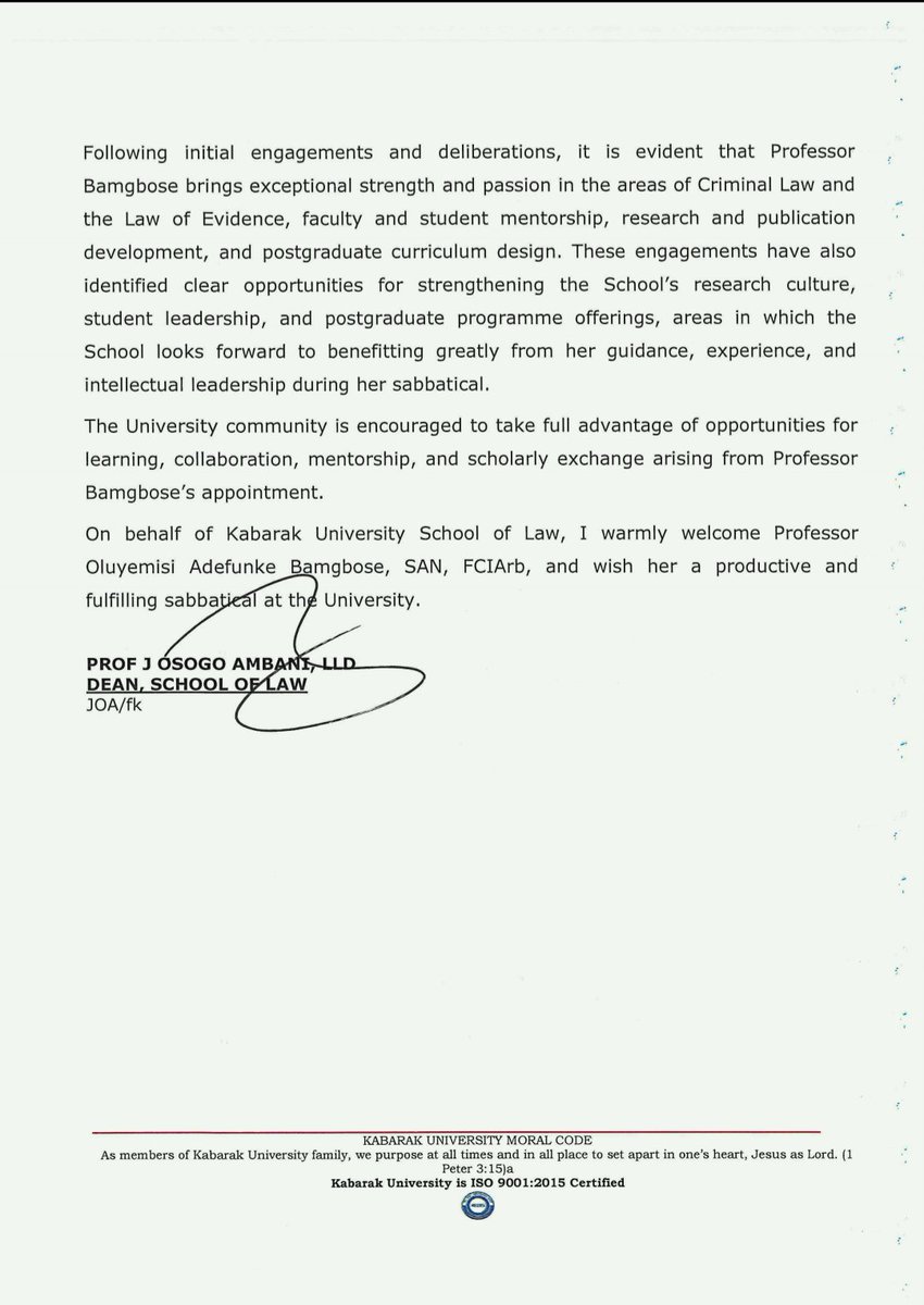 Kabarak Law School tweet media