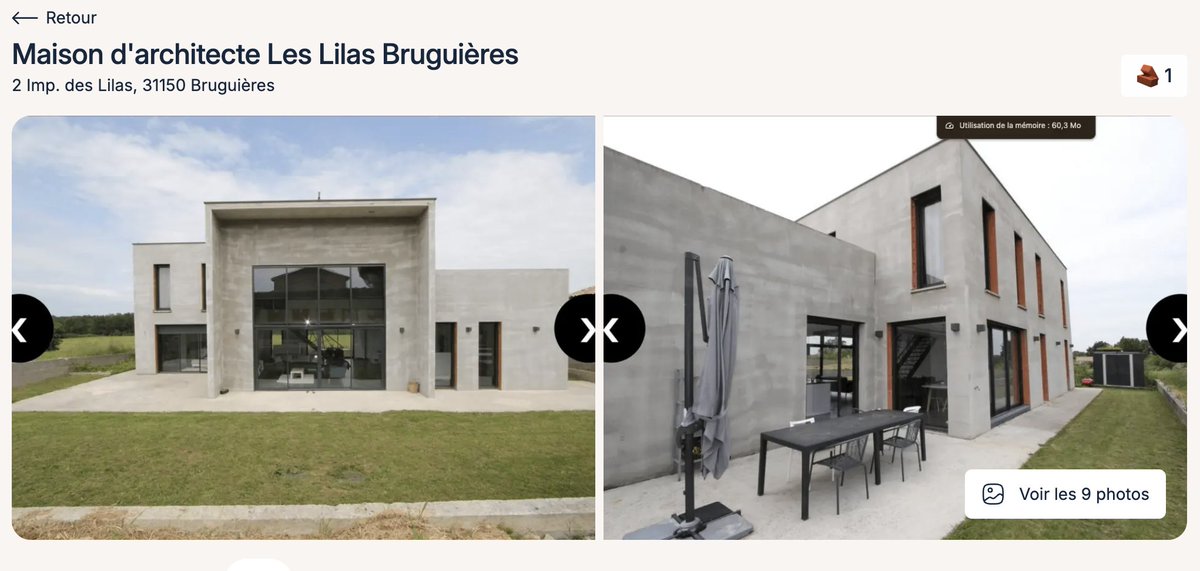 Alexbricks06's tweet photo. 🏡 Nouvel investissement Bricks

J’ai investi 10€ sur le projet
 “Maison d’architecte – Bruguières (31)”

Toujours dans le cadre de mon objectif : 10€ par projet 🧱

📊 Rendement : 9 % / an
⏳ Horizon : 1 an
💸 Rentabilité totale : 9 % https://t.co/s0brOz0lZh