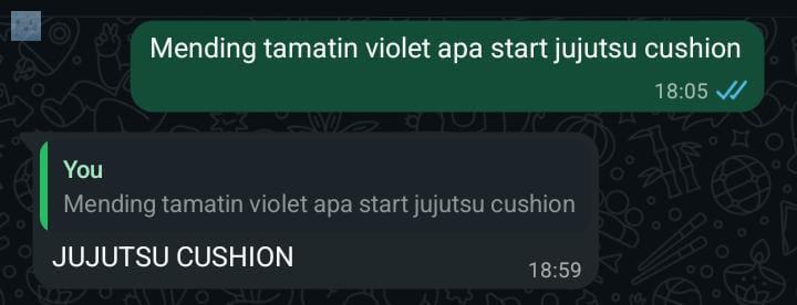 💙 // Anime
Guys, jujutsu aman gk kalau ditonton pas puasa? (Bertanya dengan lembut) no salty yah soala ak lum nonton,,, tia