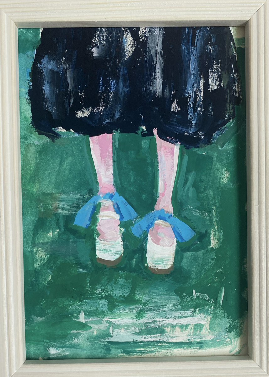 ミニ原画も制作しました。 スカートと足元を中心にドローイング的に