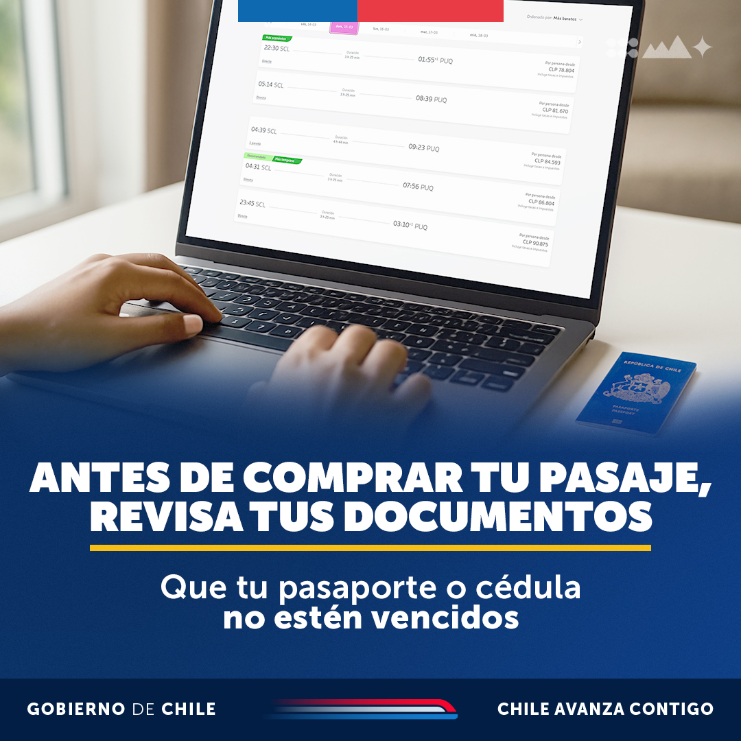 ¡Es época de vacaciones! 😃🏄‍♂️✈️🚘 No olvides revisar el vencimiento de tu cédula de identidad y/o pasaporte si vas a viajar.