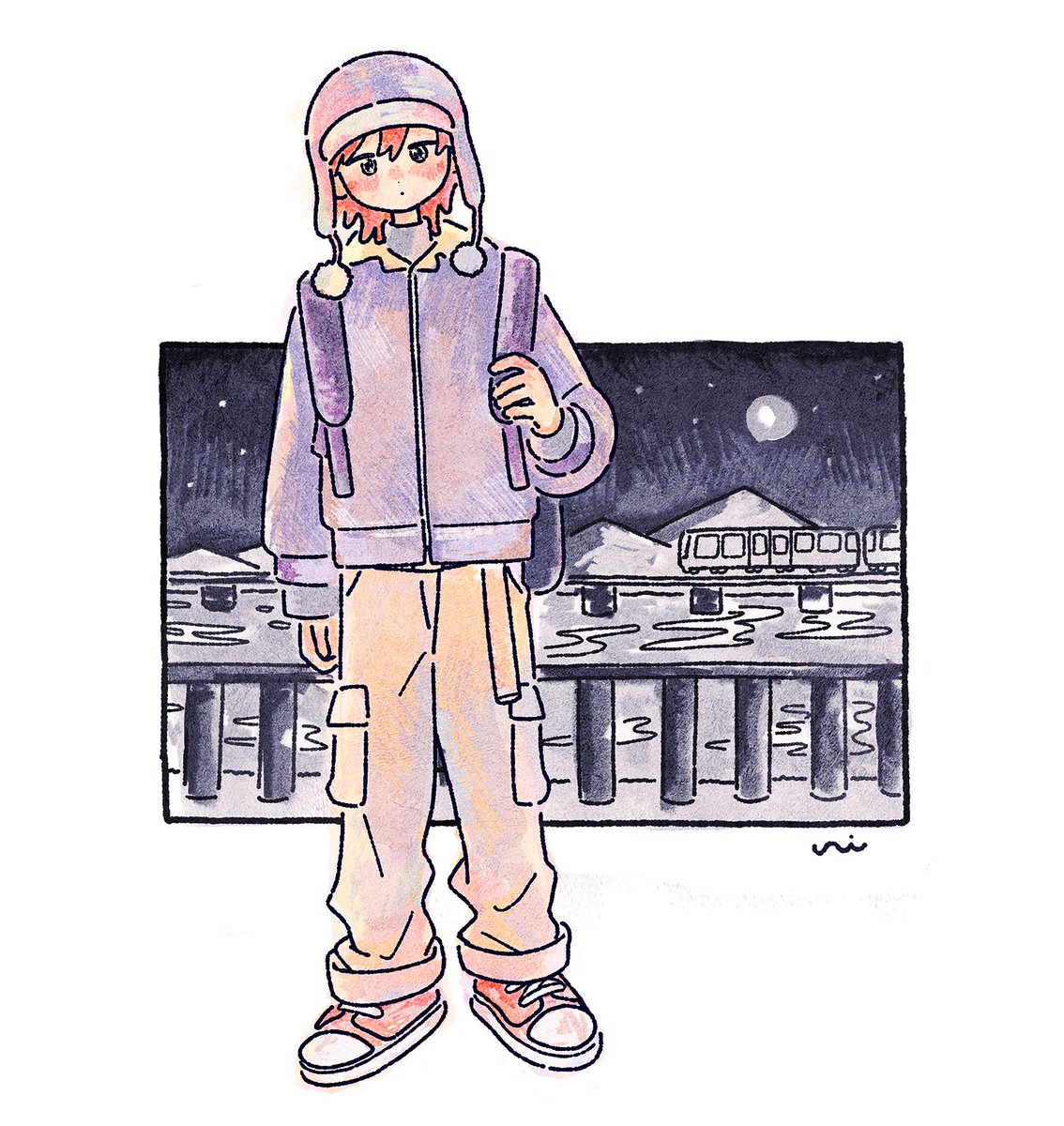 🌃
＃イラスト　#illustration