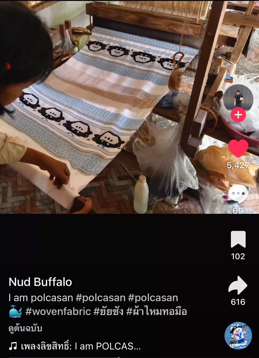 mmaynan's tweet image. ไถตตไปเจอแอคนี้เค้าทอผ้ารูปยัยซังให้แฟนอะ เพราะแฟนชอบยัยซัง ละทำออกมาสวยมากงะงานฝีมือมากกกก