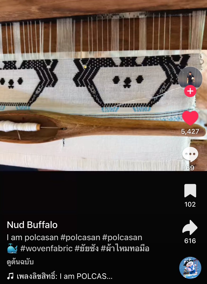 mmaynan's tweet image. ไถตตไปเจอแอคนี้เค้าทอผ้ารูปยัยซังให้แฟนอะ เพราะแฟนชอบยัยซัง ละทำออกมาสวยมากงะงานฝีมือมากกกก