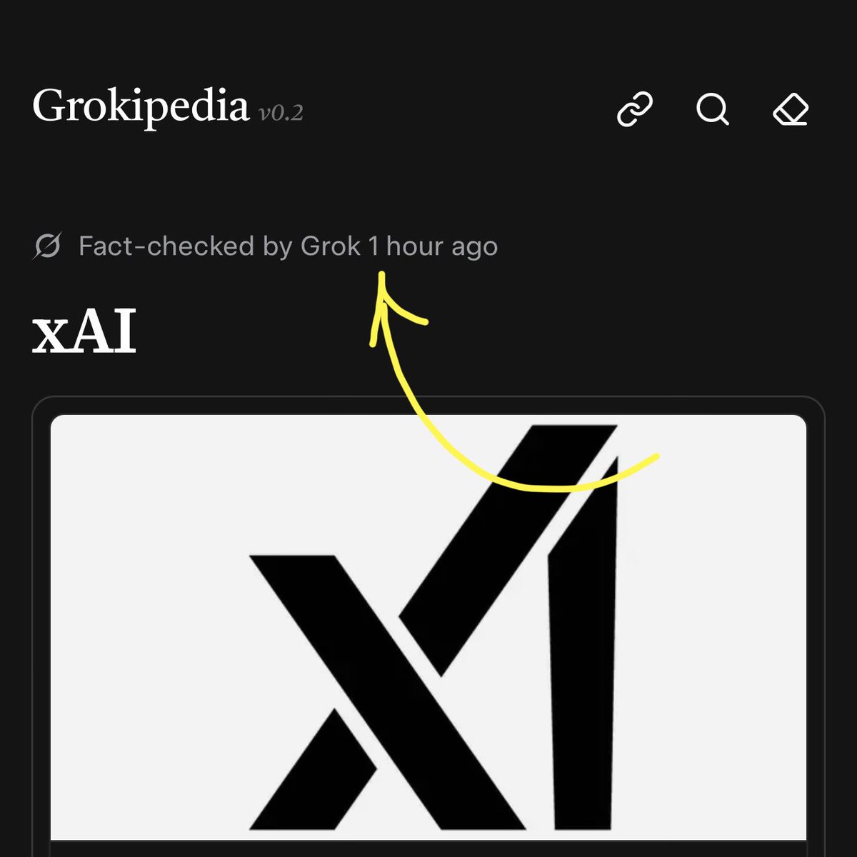 GROKIPEDIA FACT-CHECKS its articles every once in a while using GROK AI!

You can see the last time an article was fact-checked at the top of it!

No other encyclopedia has this feature!