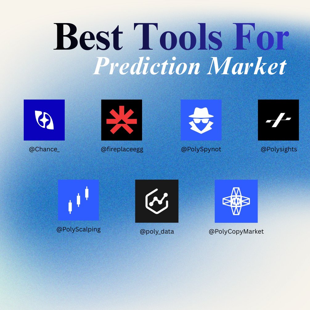 Best Prediction Market Tools To Find Next 100 x Bet

I have compiled a list of ecosystem products that I personally use to analyze bets

1 ) <a href="/Chance_/">Chance</a>  All in one prediction markets terminal. Polymarket + Kalshi + more in one dashboard. Whale tracking , live feeds , smart alerts.