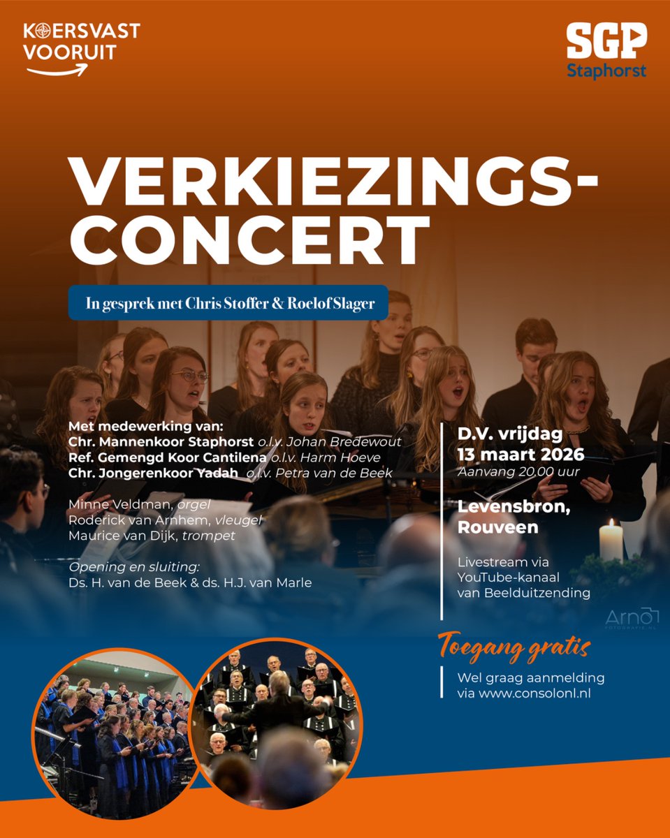 Noteer in uw/jouw agenda: op 13 maart is er een muzikale afsluiting van de campagne!