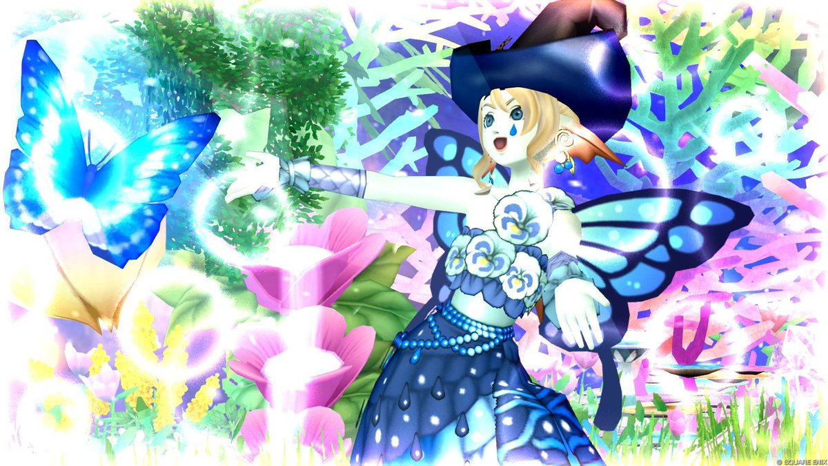yyyyy09's tweet photo. #アスコン
No,1010  『蒼蝶の姫』

古くから語られる伝承に、
森の光と記憶を宿す存在がいるという。

蒼い蝶はその気配に導かれ
ひとりの少女のもとへ帰ってくる��

彼女は森が形を持った姿なのか
それとも蒼蝶に選ばれた守り手なのか

神秘が息づく瞬間を写した幻想の物語。
#DQ10 https://t.co/GVLpyW9yOf