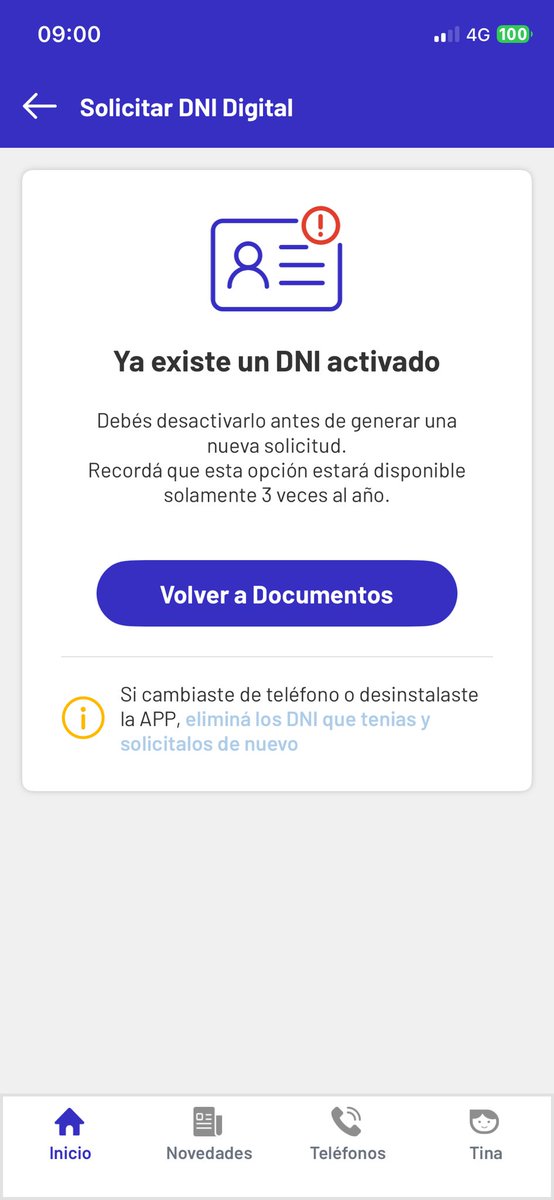 agusxpadE's tweet photo. @MiArgentinaApp 
Jamas tuve mi dni en otro celular. Hace mucho que no usaba la app. Entré y estaba cerrada la sesión. Ingreso con mi contraseña y me dice que estaba vencida, que la cambie. Todo bien hasta que entro a mis documentos (sigo abajo) https://t.co/tWsdUY9hPr