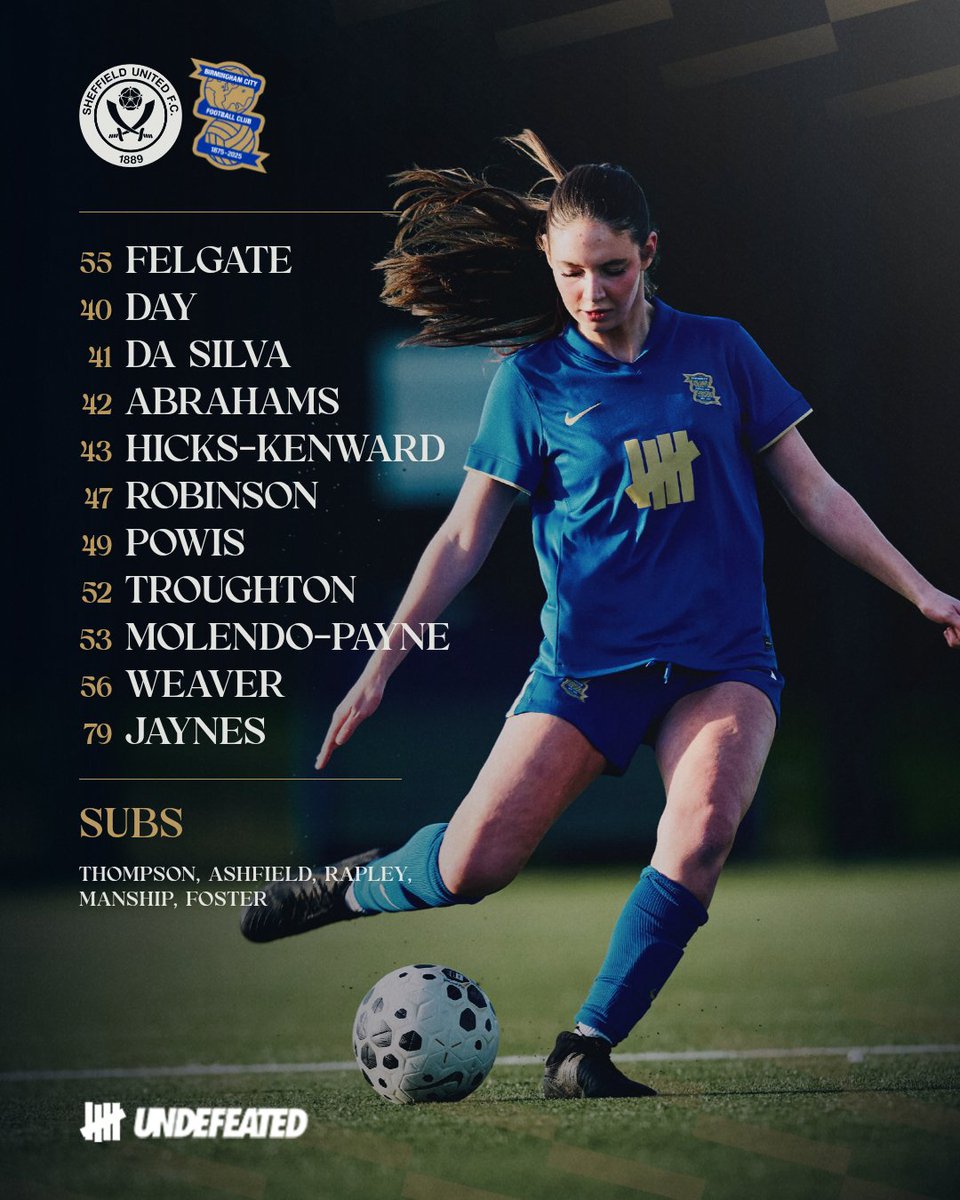 TEAM NEWS 🔵

Our Under-21s to face Sheffield United! 👇