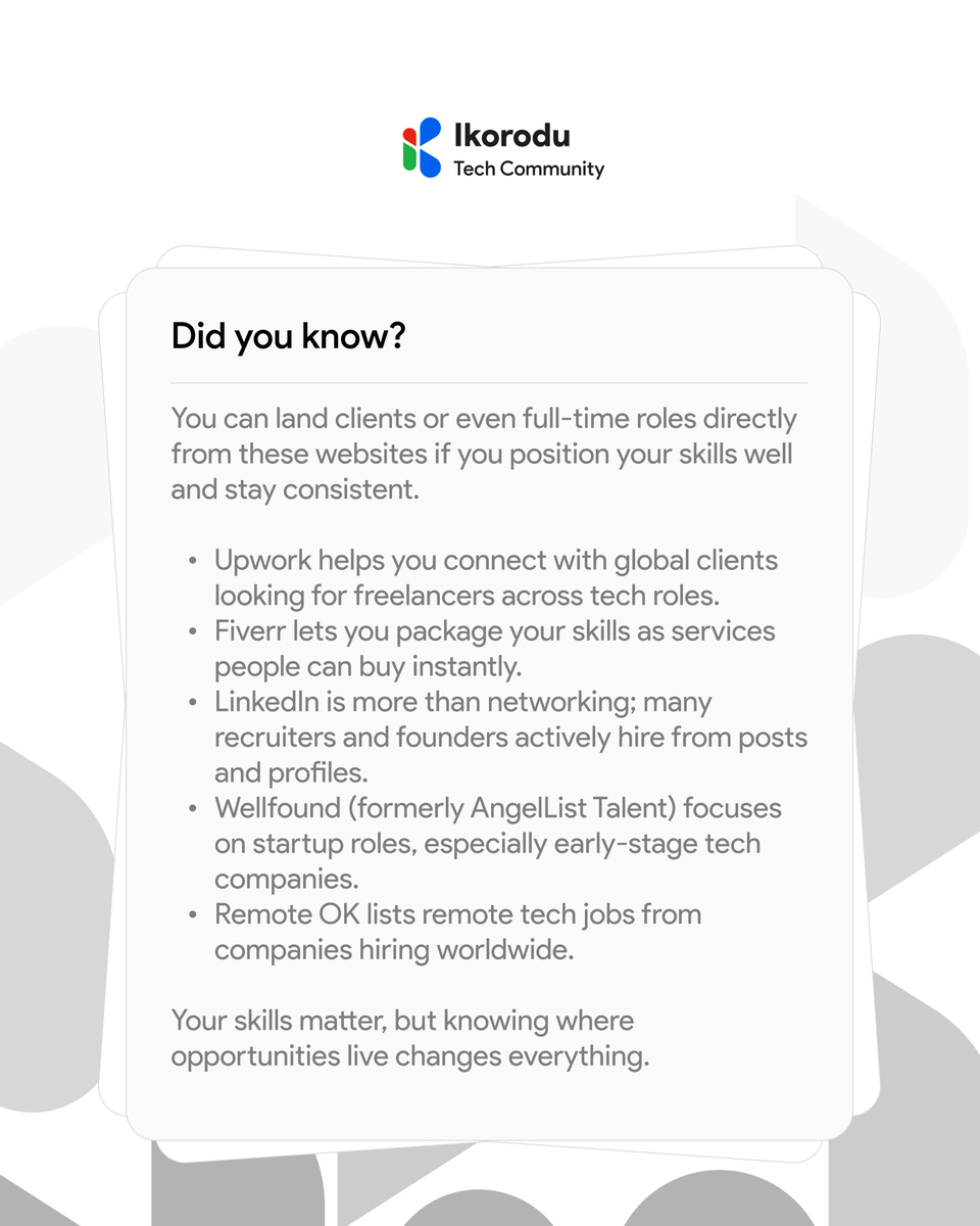 Ikorodu tech community tweet media