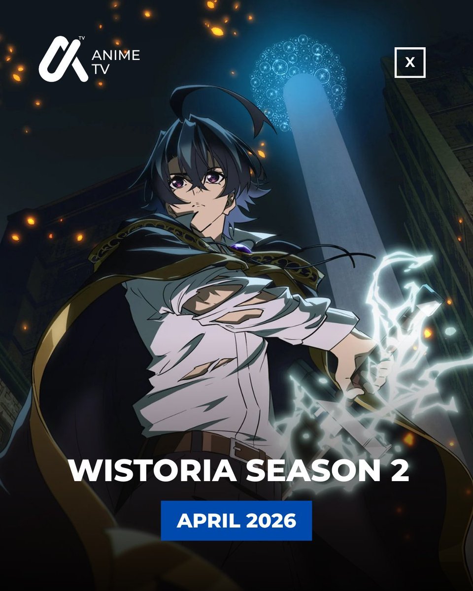 AniTVOfficial's tweet photo. 5. Wistoria: Wand and Sword Season 2 - April 2026 https://t.co/j7buIZFUg6