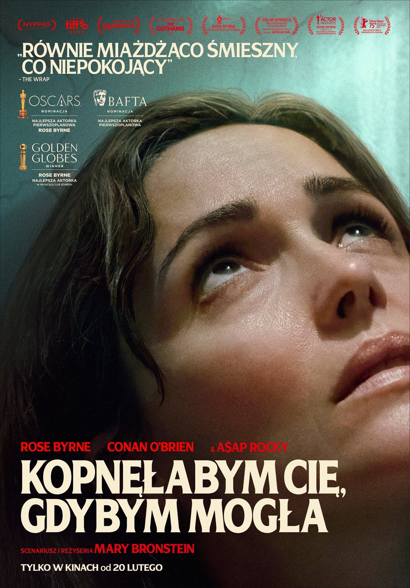 kino iście immersyjne o tym, co dzieje się z głową i ciałem, gdy doprowadzamy się na skraj przestymulowania i wycieńczenia psychicznego i fizycznego. nie sposób nie poczuć tego zmęczenia, które czuje Rose Byrne na ekranie. #KopnęłabymCięGdybymMogła w kinach od 20.02, koniecznie!