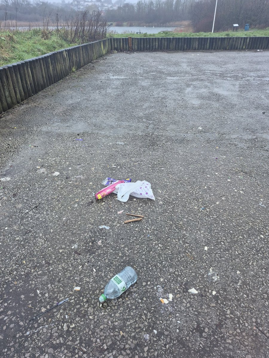 The lake car park tossers definitely don't deserve a 'thank you 🙂 - have a nice day'.  Took me literally a minute to bin it 🚮.  #cartossers #litterlouts #keepcardifftidy #keepwalestidy #binit #pickitup #dontbeatosser