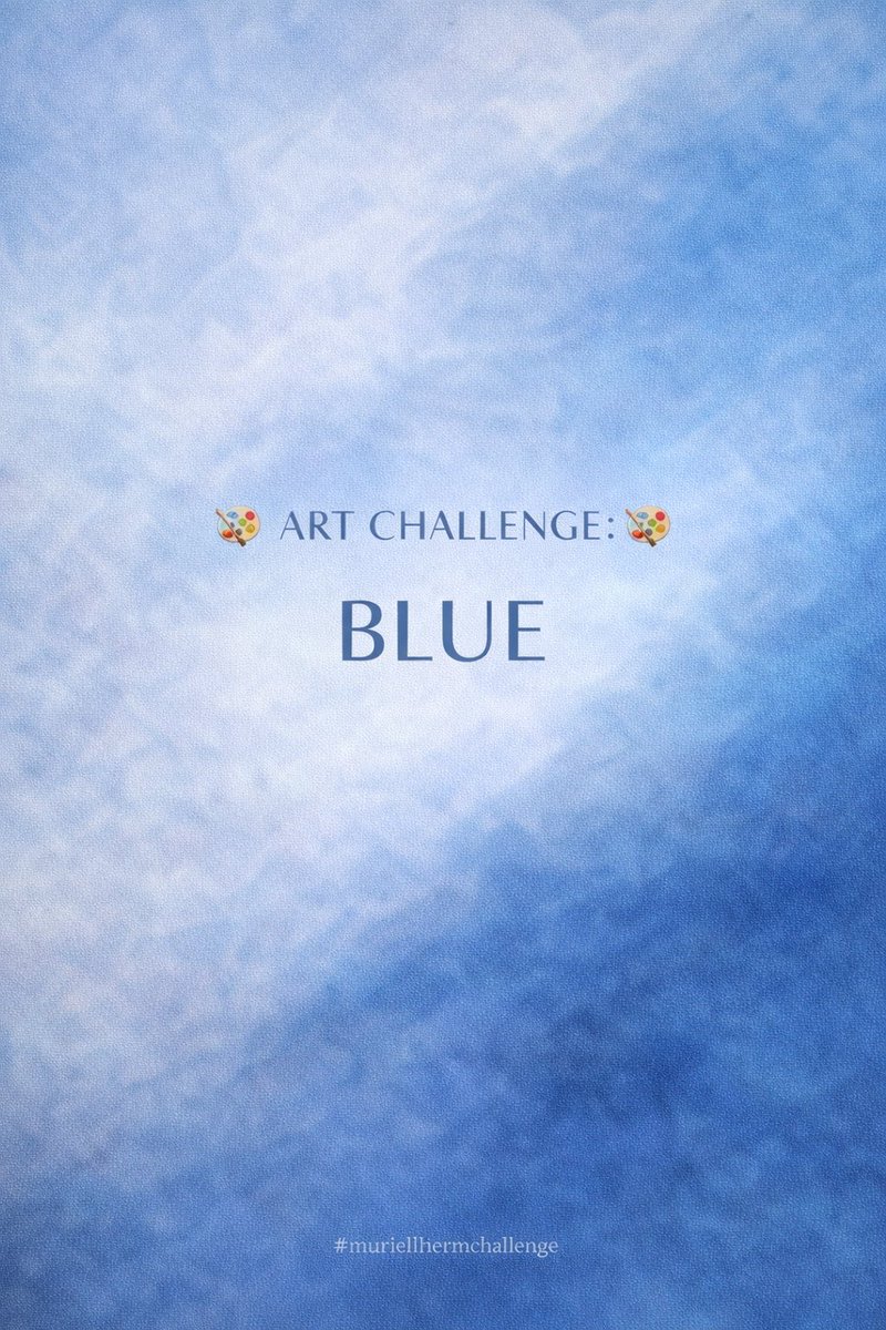 🎨✨ ART CHALLENGE: BLUE ✨🎨
 
Blue for calm.
Blue for depth.
Blue for breathing a little slower.

Create something quiet or powerful.
Let blue guide the mood.

Share your work if you feel like it.
Take a moment to like each other’s work.

Connect, support, discover.
Results