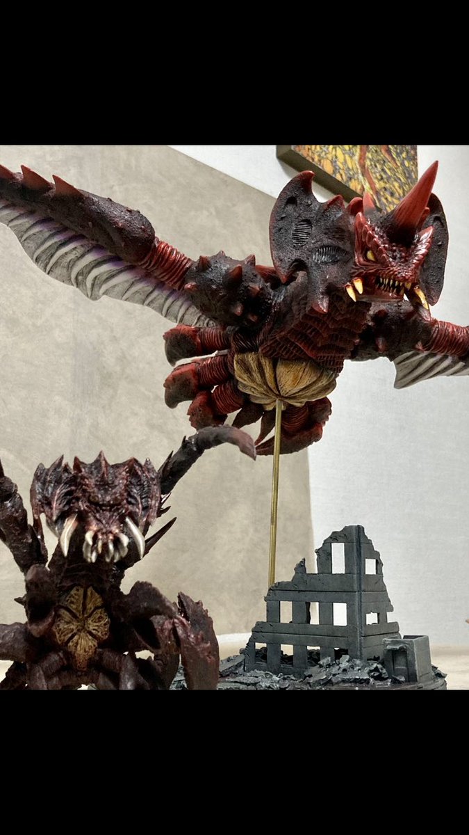 レジンシェフとうけけ団 ガレージキット完成 ゴジラ VSデストロイア