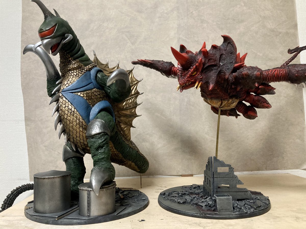 レジンシェフとうけけ団 ガレージキット完成 ゴジラ VSデストロイア