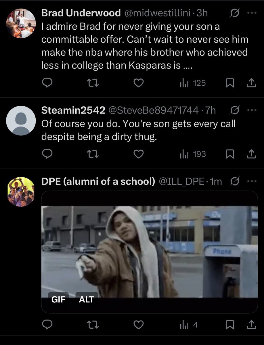 Stay classy, Illinois fans. You will be one of the first teams out of the tournament in March, yet again!