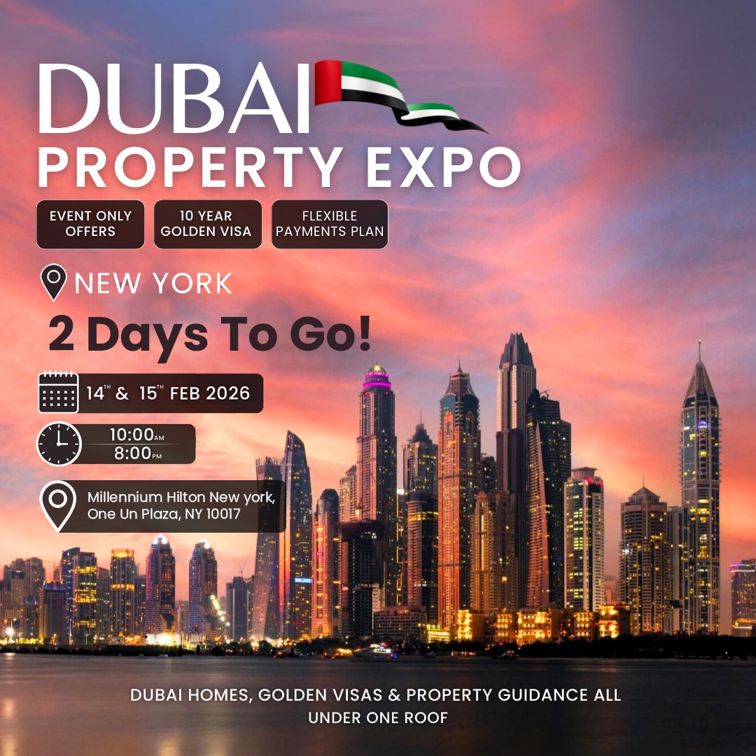 homes_partner's tweet photo. The world’s most dynamic property market lands in NYC. Dubai Property Show | 14–15 Feb 2026 🇺🇸
📍 Location: Millenium Hilton, NY 10017,US
Contact:
📱+971 52 3559027 | +971 4 445 6705
📧 contact@mailbox.homespartner.ae
🌍 https://t.co/hsI1AhTG1f
#DubaiRealEstate #NewYork #Dubai https://t.co/GhqsqBxkOA