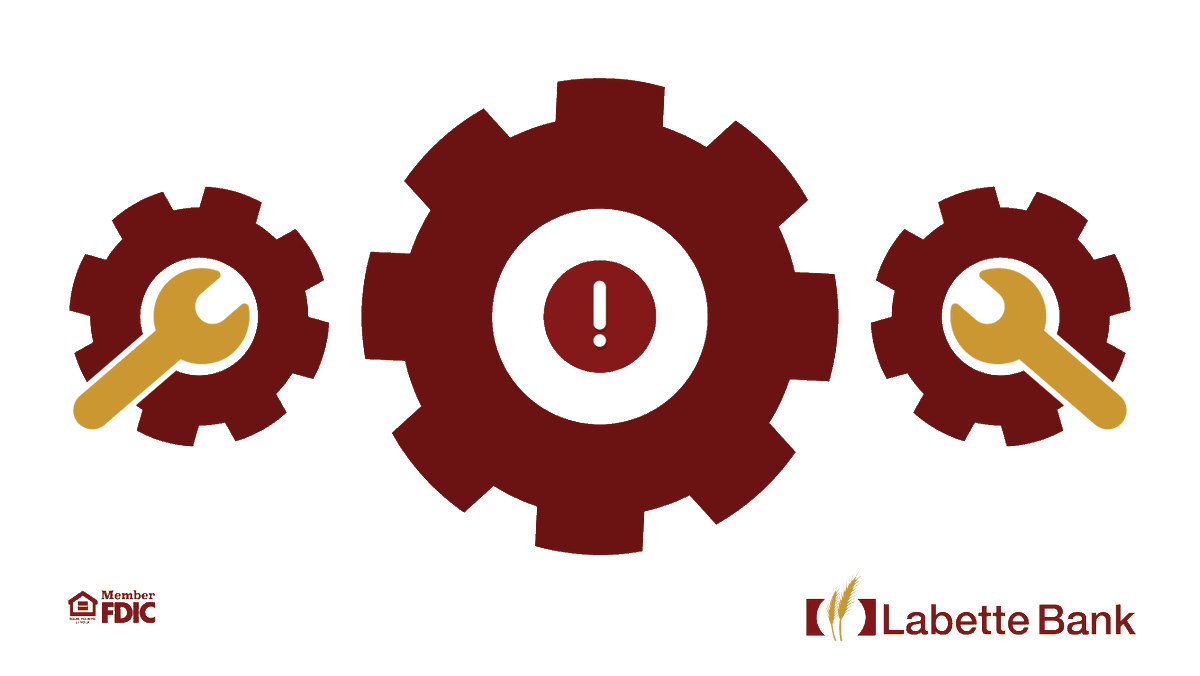 We will perform routine maintenance on our online banking platform on Thursday, February 12, 2026, from 1:00 a.m. to 3:00 a.m. During this time, online and mobile banking may be intermittently unavailable. We apologize for the inconvenience and appreciate your patience and