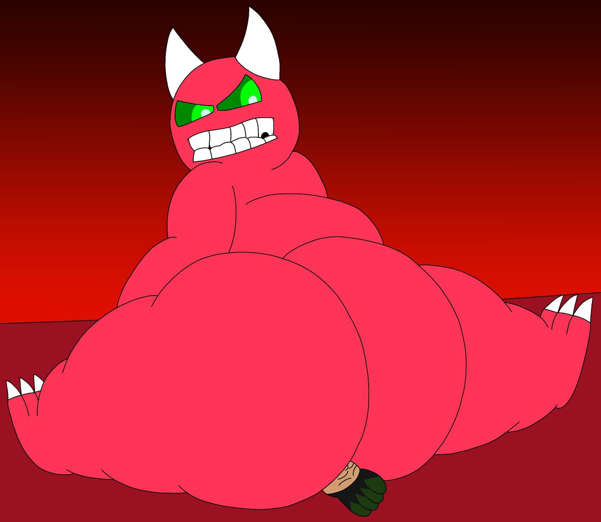 Hard Demon big fat butt set on me so good