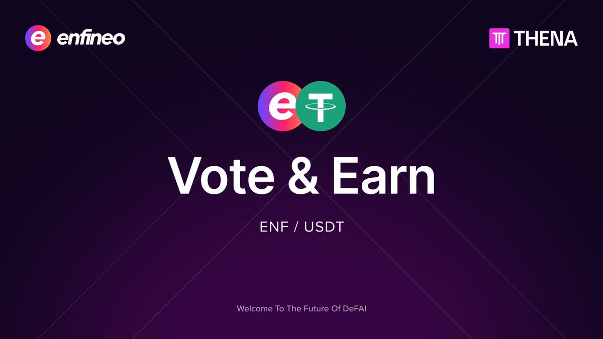Epoch 161 is nearing the finish line. This is the moment to show up.

Support the ENF/USDT pool with your vote to strengthen liquidity, increase visibility, and help push the ecosystem forward together.

Every vote counts.
Every action adds depth.

🗳️ Vote here👇