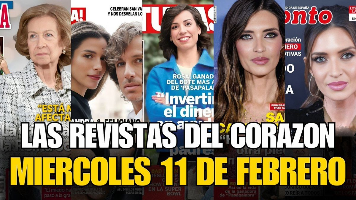 🚨NUEVO VIDEO DE: EL VIDEOVLOG DE IGNACIO

🚨REPASO de las PORTADAS de las REVISTAS DEL CORAZON de esta semana MIERCOLES 11 de FEBRERO
VER VIDEO ➡️  youtu.be/8_-VUFwWygU