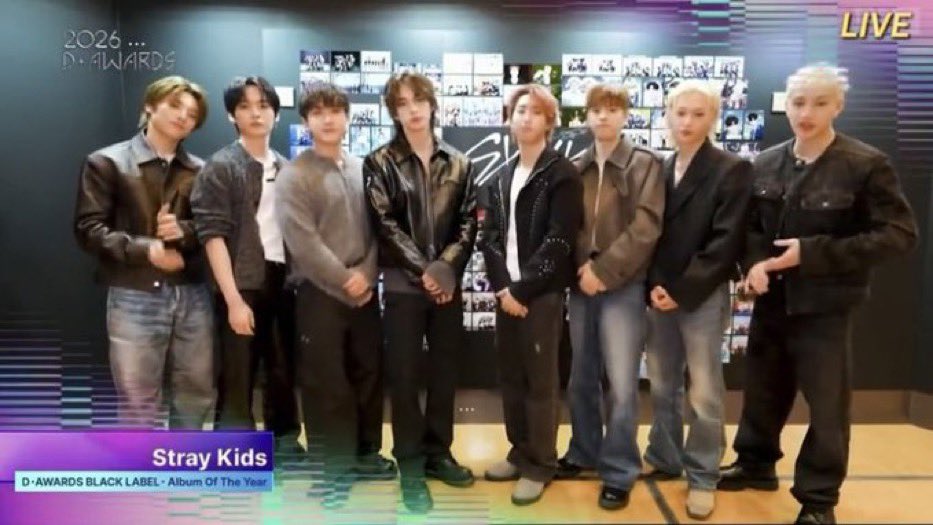 Congratulations #StrayKids for winning "Black Label Album Of The Year (Daesang)" at the 2026 D Awards!🏆