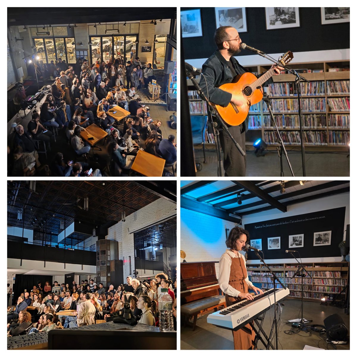 📯 Superbes concerts et public en feu hier à l’Institut Romain Gary.
🙏 Merci au festival שאון חורף.
🎶 Coup de cœur pour Iogi, Daniella Turgeman et Mitch.
🎵 Douces retrouvailles avec Anat Moshkovski.