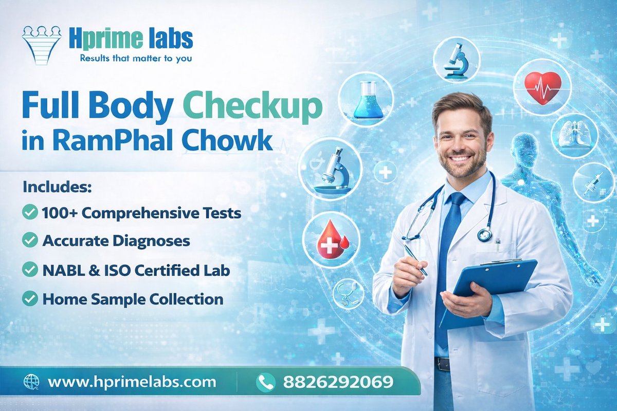 HprimeLabs's tweet photo. Stay Ahead of Health Issues with Preventive Testing
Your health often shows signs before symptoms appear.
A timely full body checkup in Ramphal Chowk can help you understand your overall health status with accurate diagnostics
 See the full update: https://t.co/aGeKumJ4nv https://t.co/F5tI0czIAS