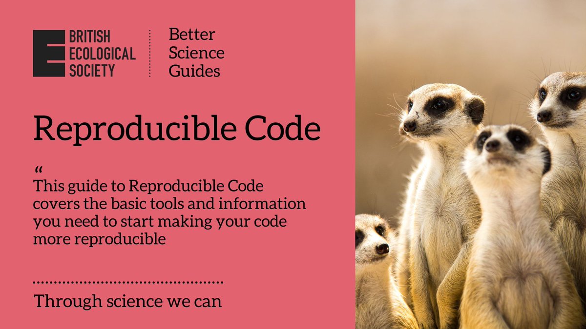 MethodsEcolEvol's tweet image. 🤔Looking to make your #code more #reproducible? Check out our new and improved guide to Reproducible Code!

Find it here👇️ 
buff.ly/10TeNok

@BritishEcolSoc