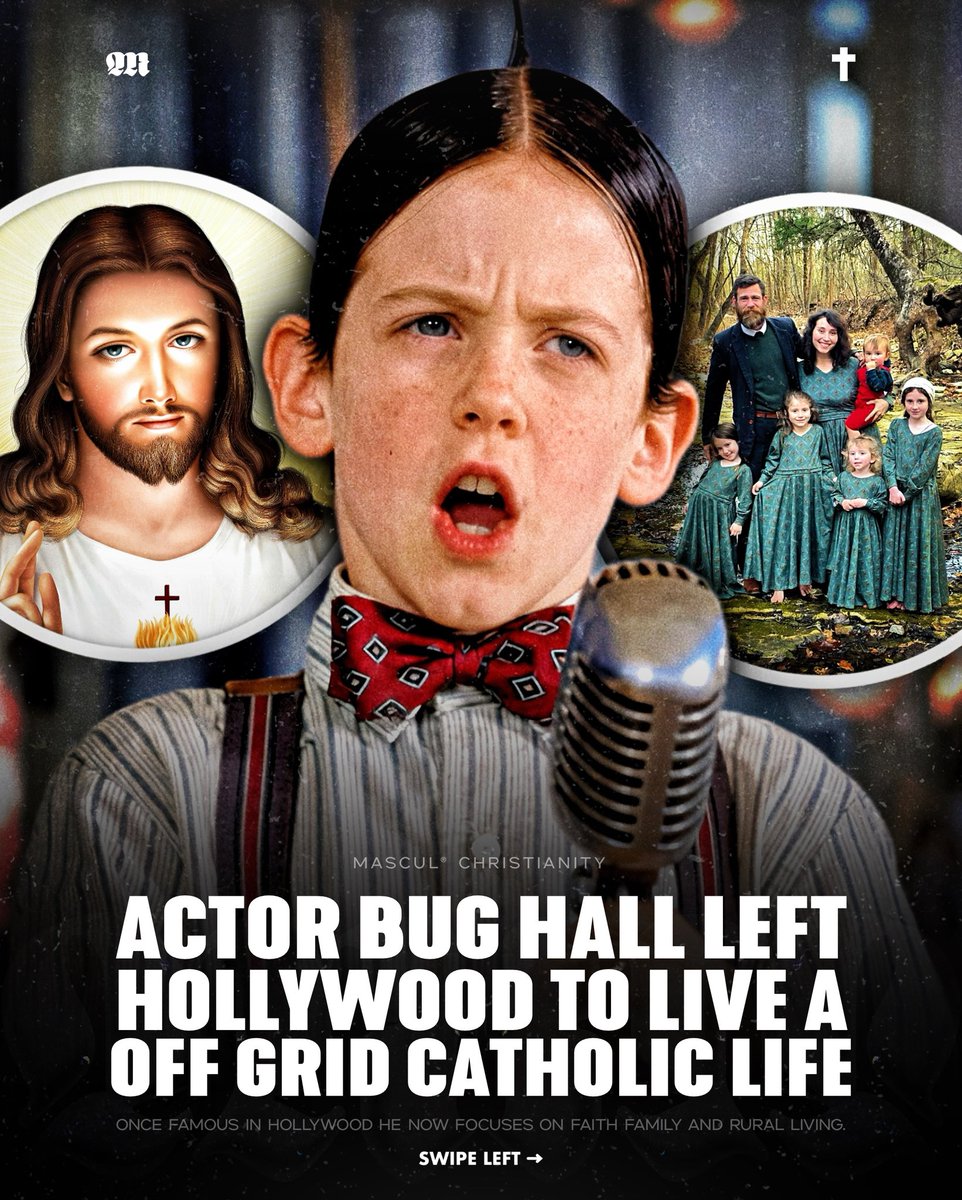 masculchristian's tweet photo. Former child actor Bug Hall now lives a faith centered Catholic family life after leaving Hollywood. 🕊️✝️ #BugHall #TheLittleRascals #Christianity #Hollywood #News https://t.co/7rewV7wvFb