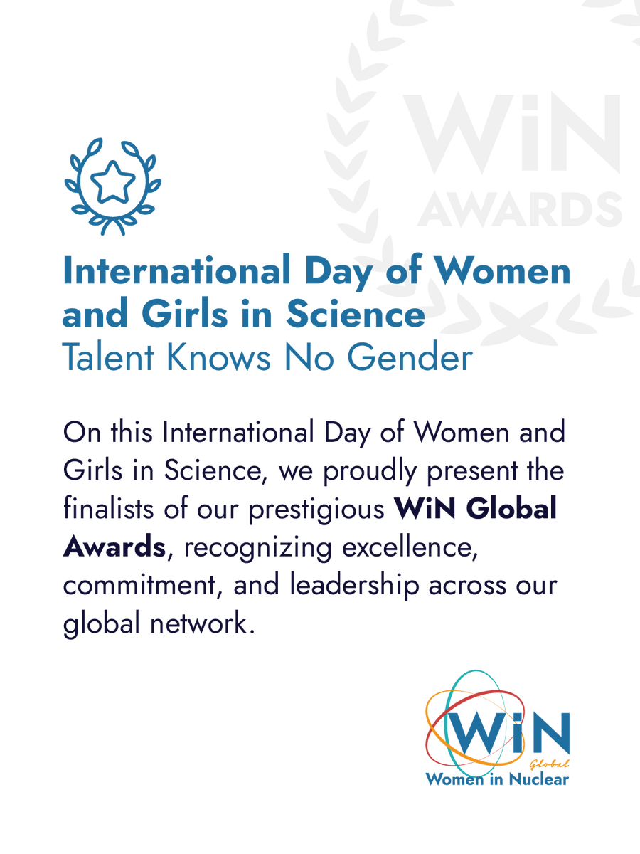 WiNglobal's tweet photo. ✨ International Day of Women and Girls in Science
At #WiNGlobal, we reaffirm a powerful truth: talent knows no gender 💜 The future of nuclear science and clean energy depends on the creativity, leadership, and determination of the girls who are curious about the atom today. https://t.co/7pjr3ggbWe