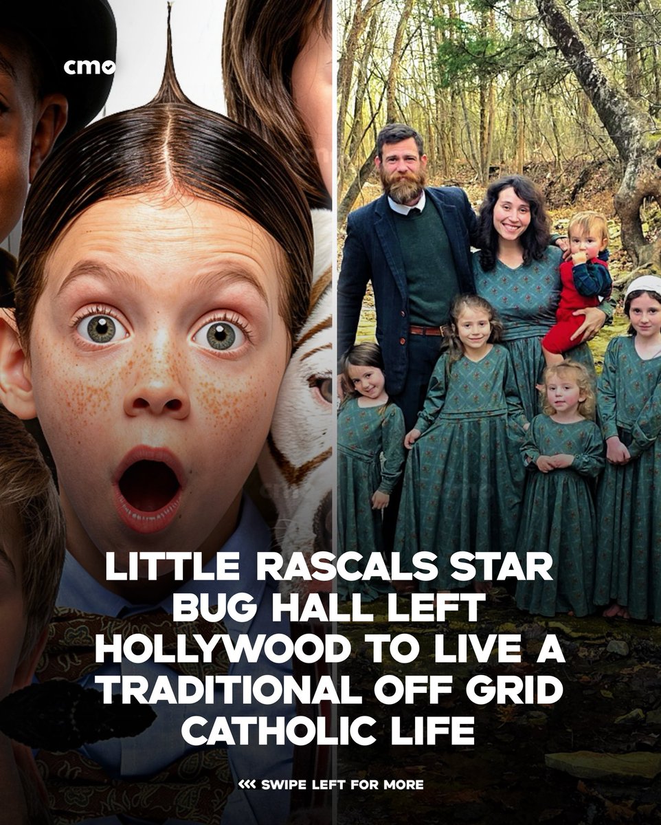 THECHRISTMEDIA's tweet photo. Former child actor Bug Hall now lives a faith centered Catholic family life after leaving Hollywood. 🕊️✝️ #BugHall #TheLittleRascals #Christianity #Hollywood #News https://t.co/6Ag0zhA4R5