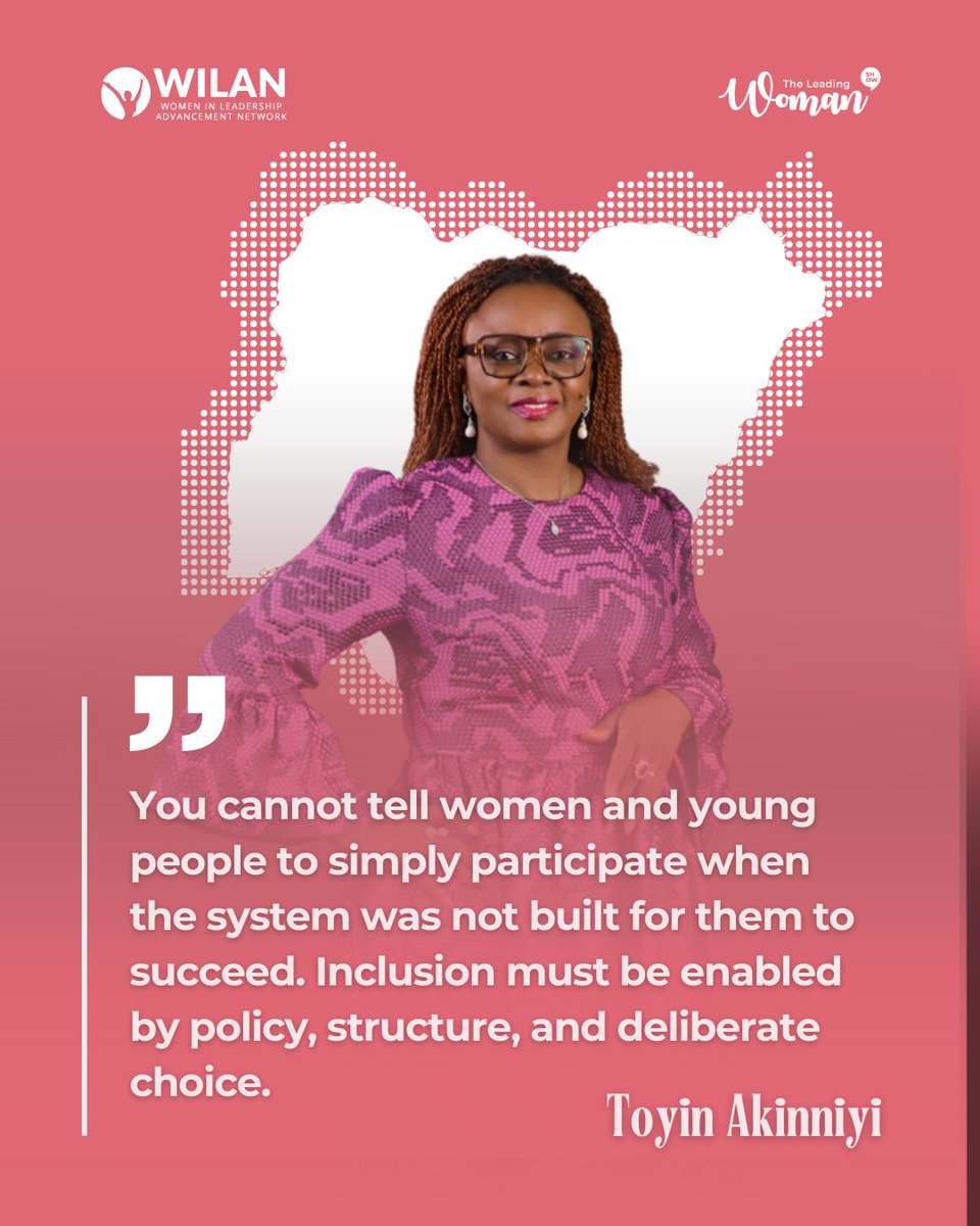 It's not about asking people to try harder, it’s about questioning who the system actually serves.

That distinction changes how we think about participation and power.

#TheLeadingWomanShow #TLWS4 #THENIGERIAWEWANT